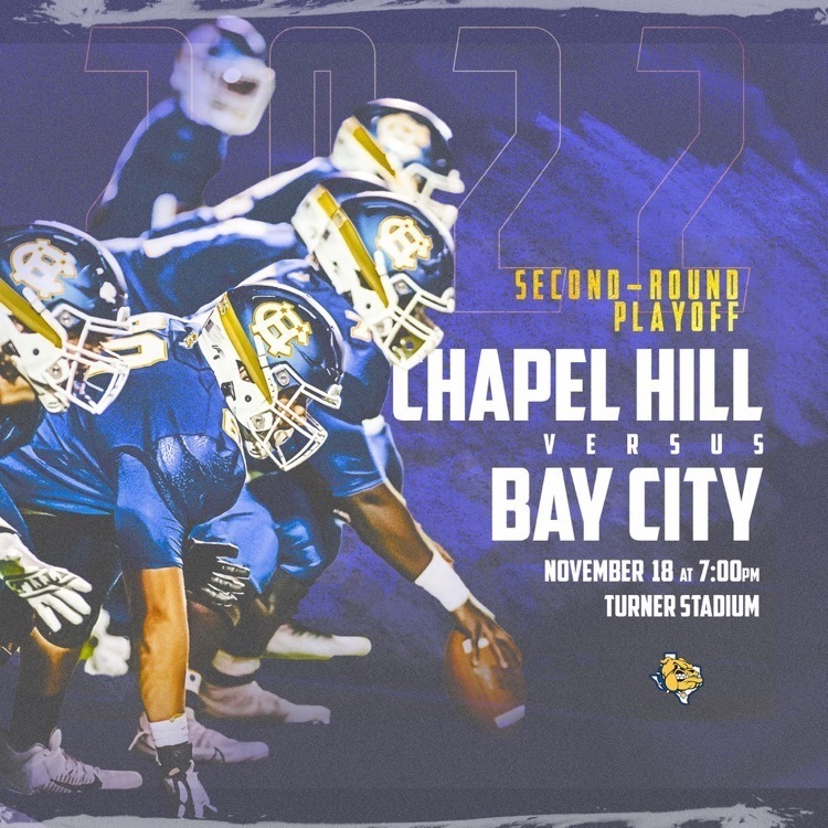 🏈Who’s ready for this Friday?  Chapel Hill- Visitor Bay City- Home $7 tickets across the board. #HumbleTexasHereWeCome  More information will be shared Monday: https://www.chapelhillisd.org 