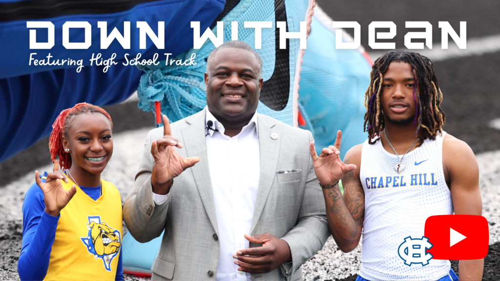 Tune in to this week's exciting episode of #DownWithDean, where we catch up with two of our outstanding #chapelhillisd track team members and share upcoming event information.  📺YouTube: https://youtu.be/Y9PHIyBCKpc